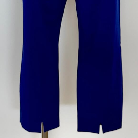 Elie Tahari Royal Blue Cropped Pants Slacks Cotton Blend Size 12 - Picture 7 of 9